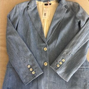 Vineyard Vines Women's Blue Denim Blazer - NWT